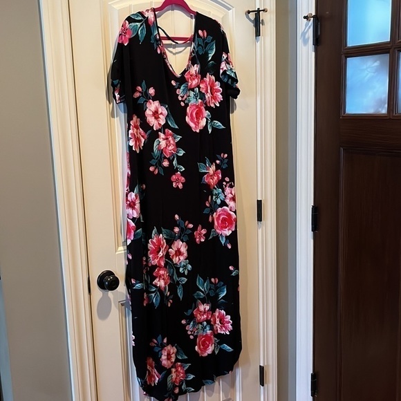 BUNDLE of two V-neck Long soft casual maxi dresses size XXL - Picture 2 of 15